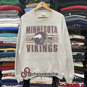 Vintage Minnesota Vikings Sweatshirt NFL Minnesota Vikings Football Unisex Shirt